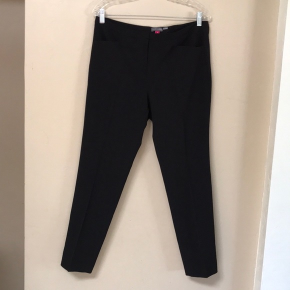 VINCE CAMUTO Black Work Pants Business Casual Trousers. . Size 8 - Picture 1 of 9